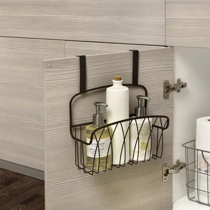 Spectrum Storage Basket, Mech Black Steel Wire Basket, Sink Organization for Kitchen and Bathroom, Diversified Twist Cabinet Door Basket, Multifunctional Wire Storage Rack Spectrum Storage Basket, Mech Black Steel Wire Basket, Sink Organization for Kitchen and Bathroom, Diversified Twist Cabinet Door Basket, Multifunctional Wire Storage Rack